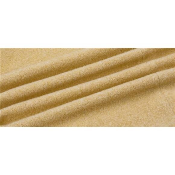 Women Oversized Long Winter Coats Warm Light Yellow - Picture 5 of 5